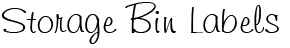 Bin Labels